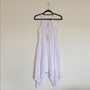 Vanity Long White Halter Dress | Size M